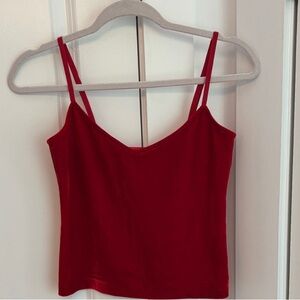 Chic Red Camisole Top